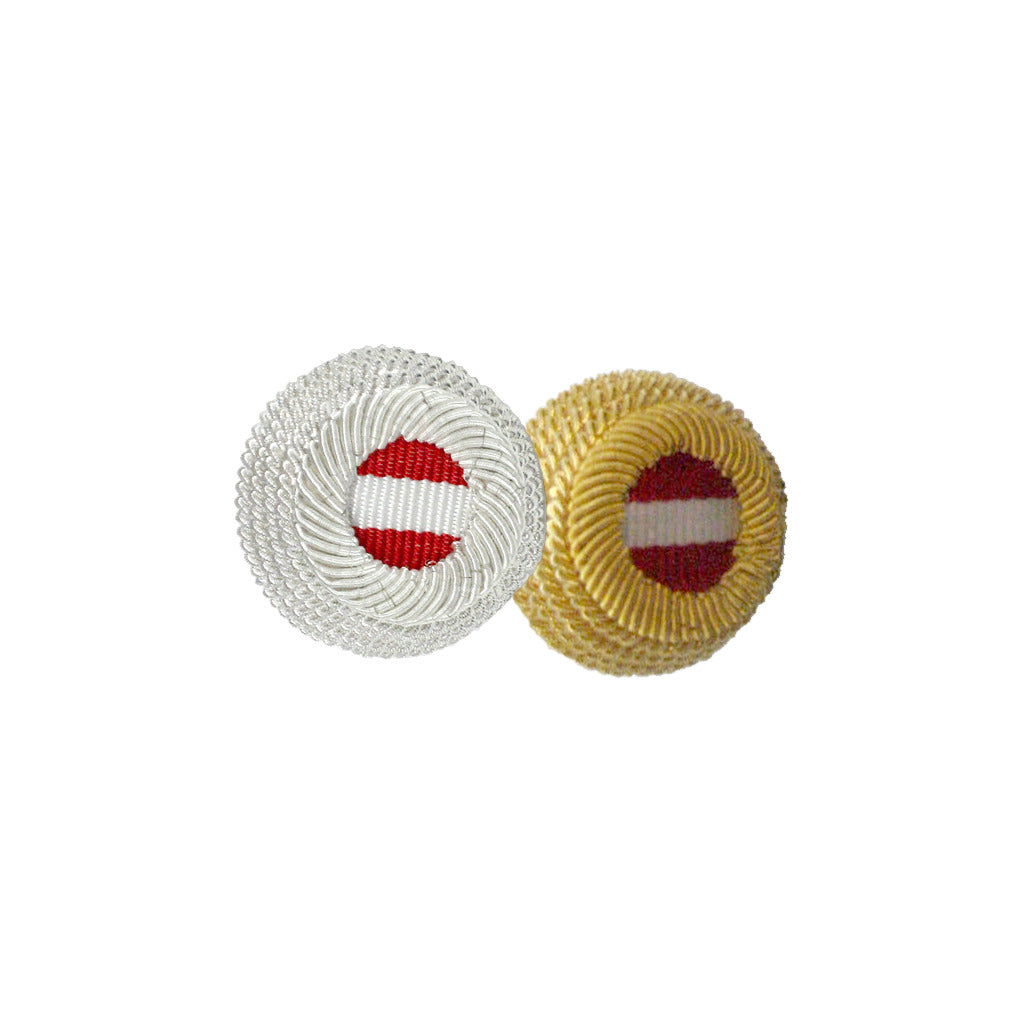 Coccarde ricamate per cappelli