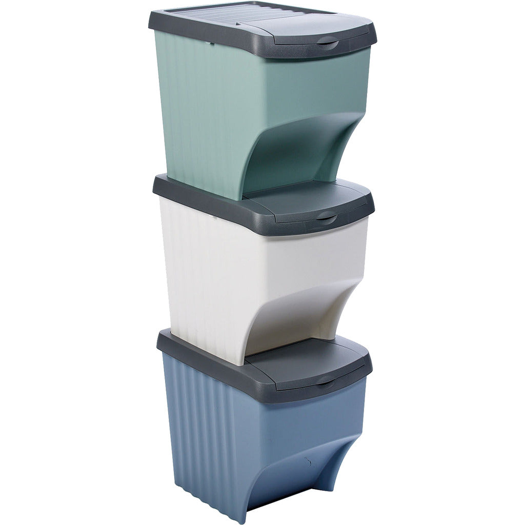 Recycling-Behälter 3-teilig