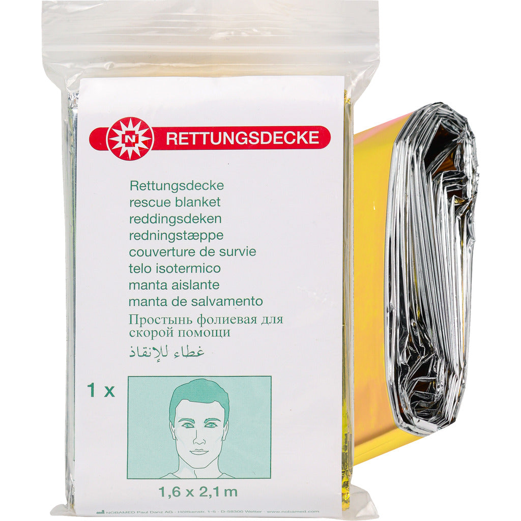 Rettungsdecke gold / silber