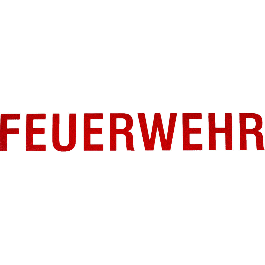 Schriftzug "FEUERWEHR" für HEROS Titan Feuerwehrhelme