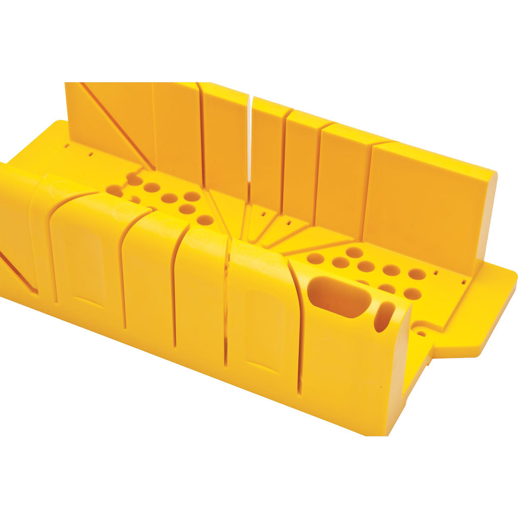 Plastic miter box with back saw
