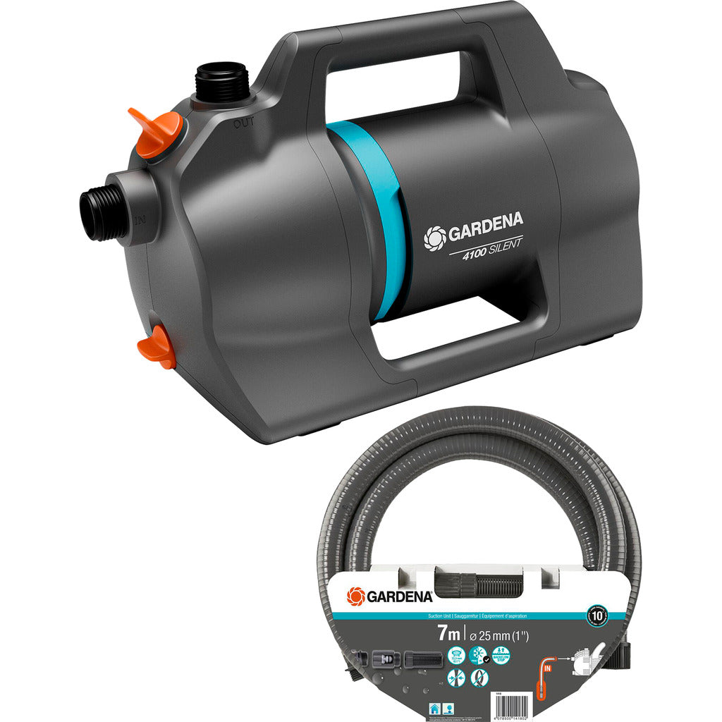 Gardena Garden Pump 4100 Silent / Suction Hose Set