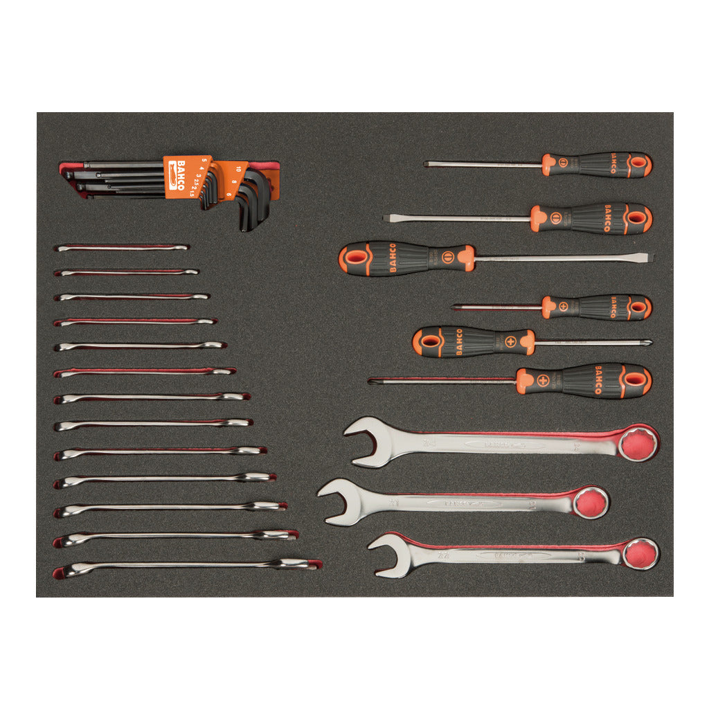 Carrello da officina 214 pezzi / con 6 cassetti