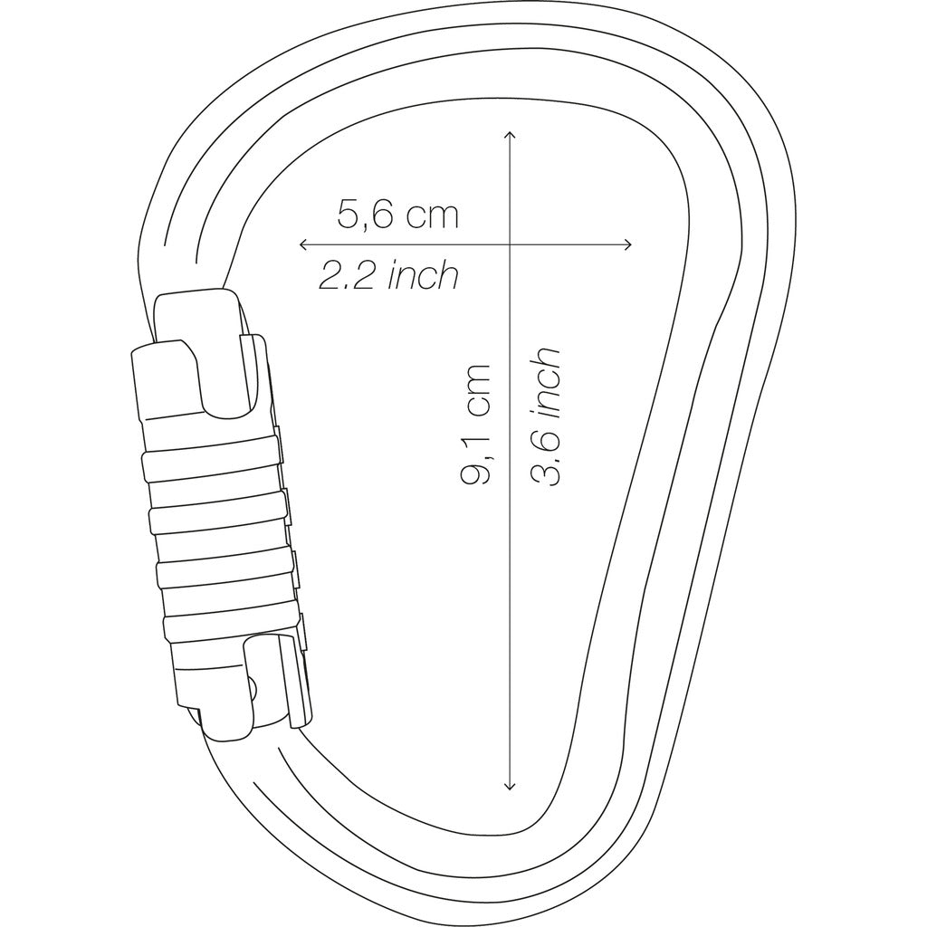 Aluminium-Karabiner HMS WILLIAM TRIACT-LOOK