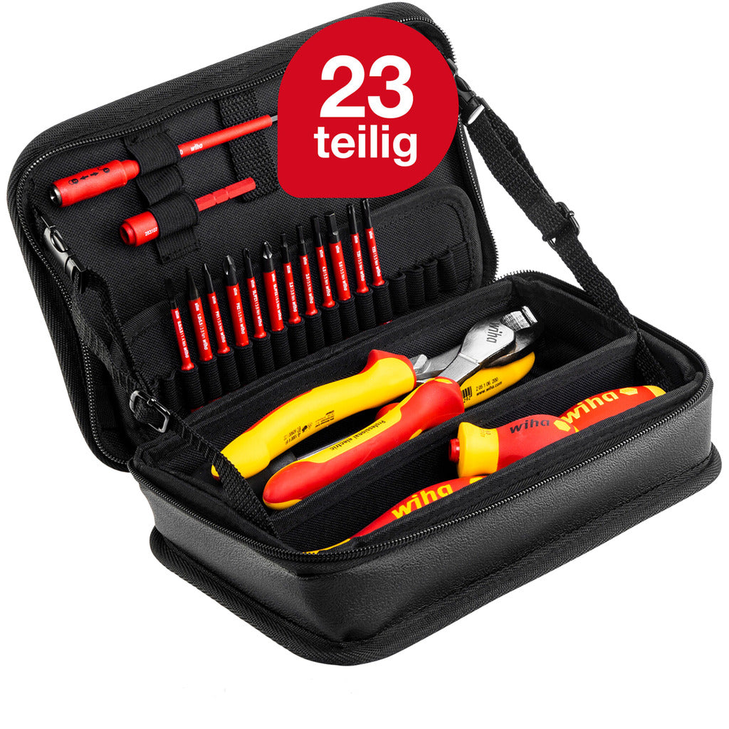 Wallbox installation tool set including functional bag