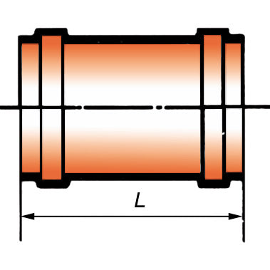 House sewer fitting slip-on sleeve KGU