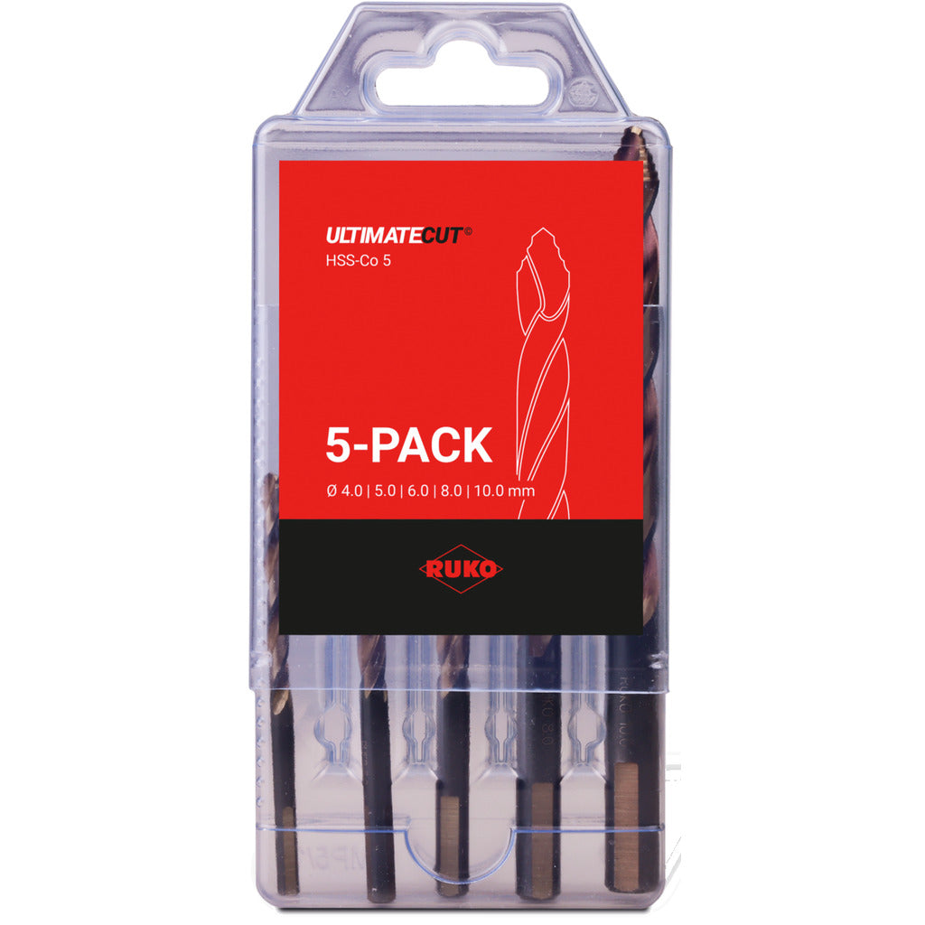 Set di punte elicoidali UC Flowstep Tip DIN338