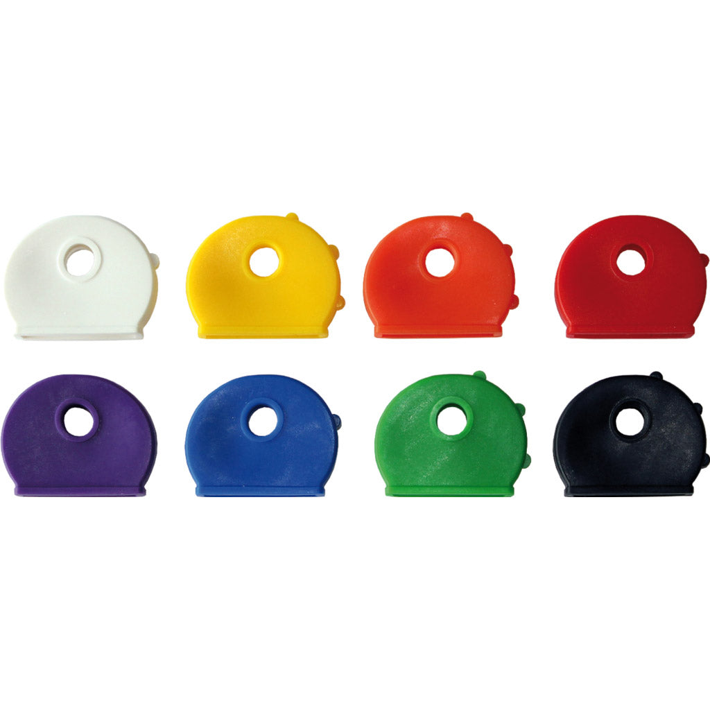 Colored key clips (identification caps)