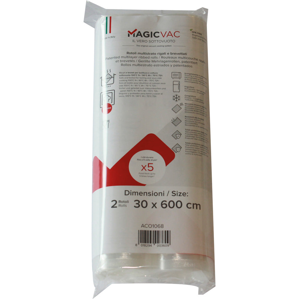 Vacuum rolls with longitudinal grooves