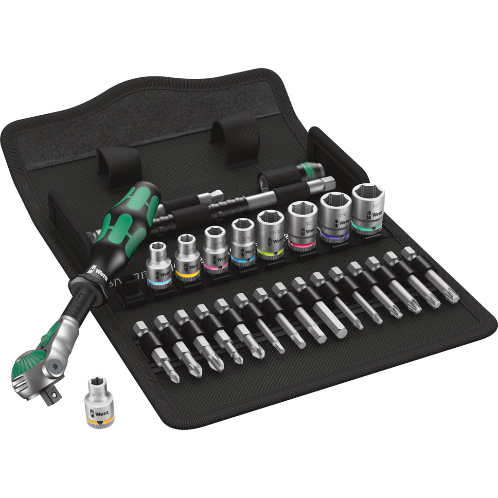 Zyklop Speed-Knarrensatz 8100 SA 9 / 28-teilig / 1/4", zöllig