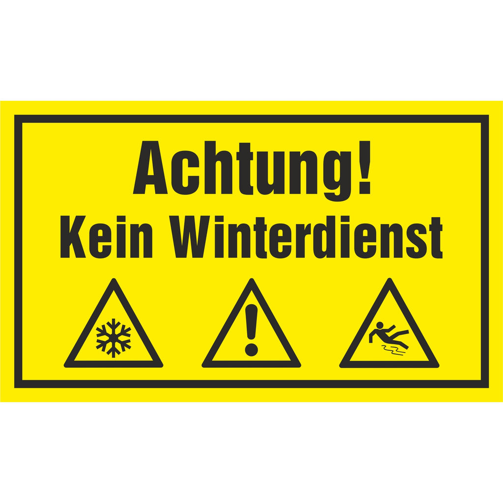 Cartello - Attenzione! Vietato il servizio invernale