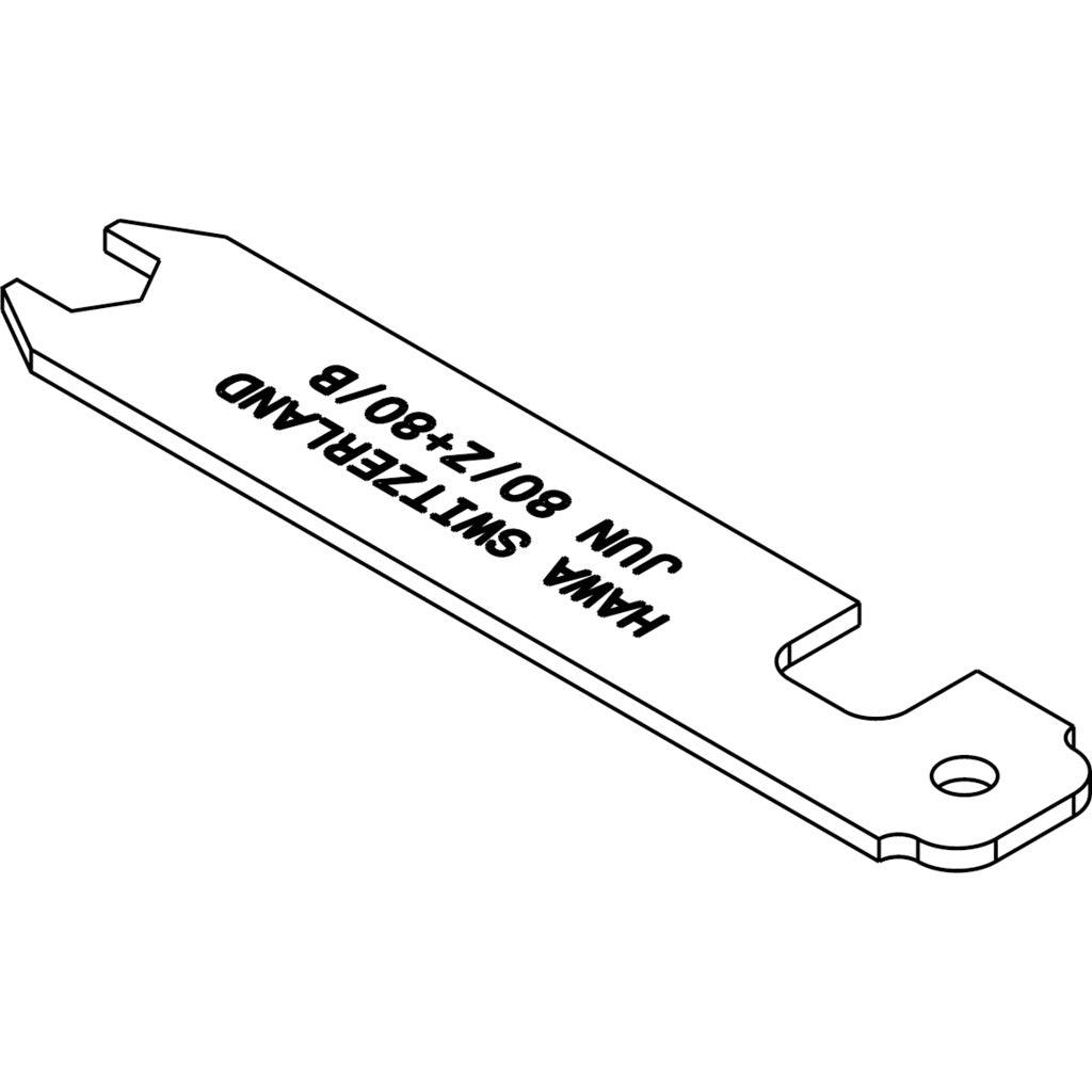 Locking key for suspension slide