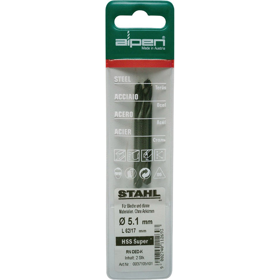 Punta per rivetti super ciechi HSS