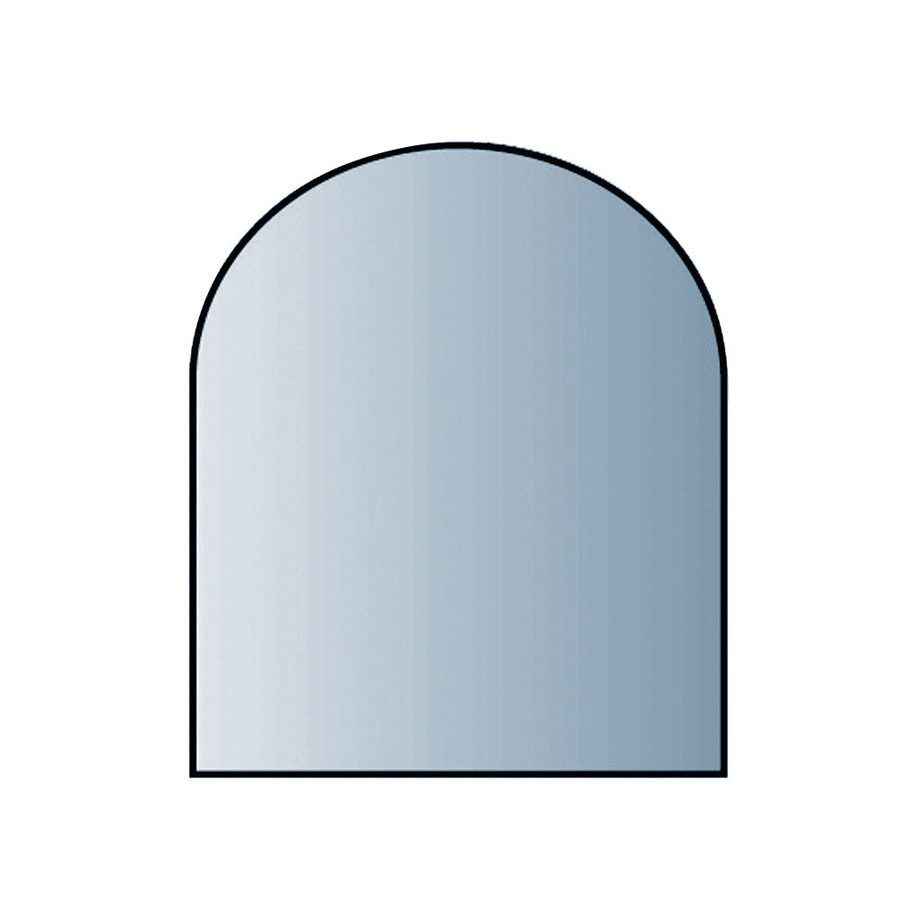 Piastra di base in vetro semicircolare