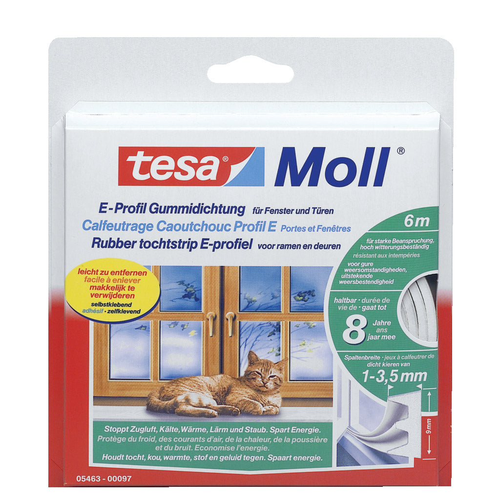 E-profile rubber seal