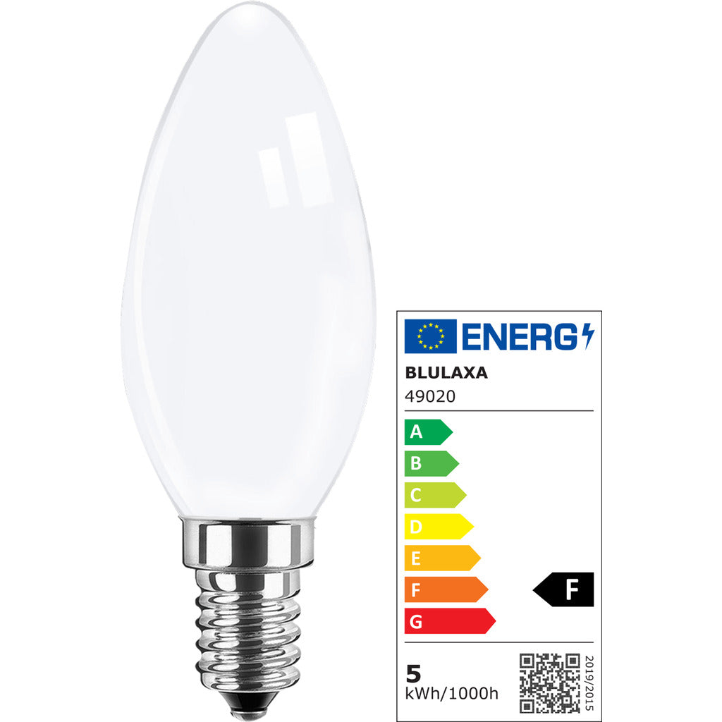 LED filament lamp candle shape C35 / E14