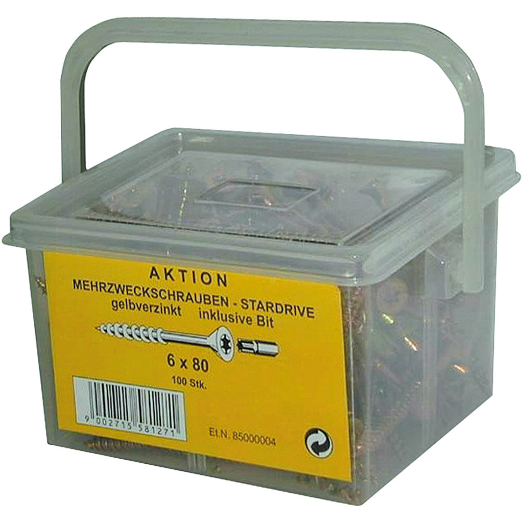 Chipboard screws TORX in assembly bucket