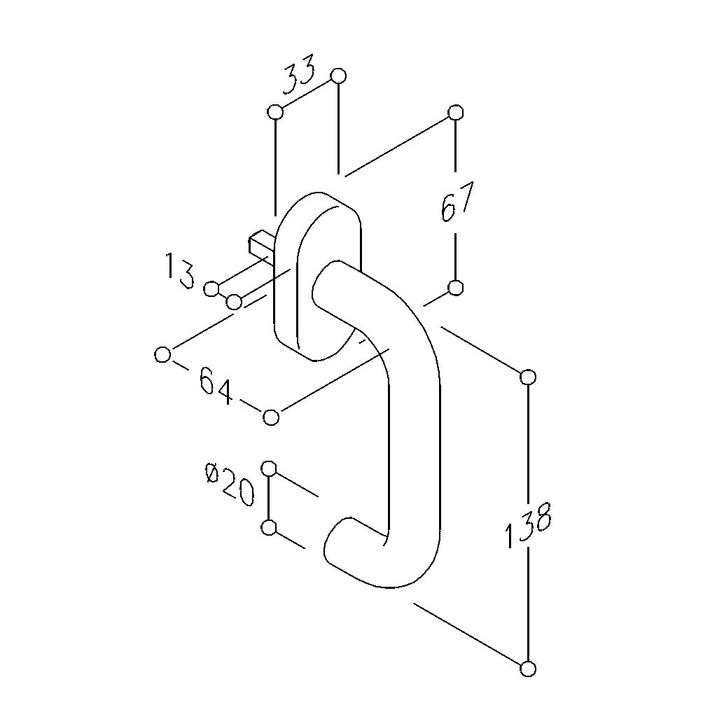 Window handle EST. FG 40