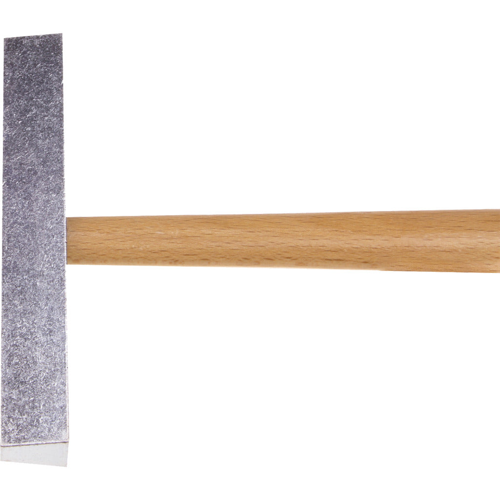 Glazier's hammer with wooden handle
