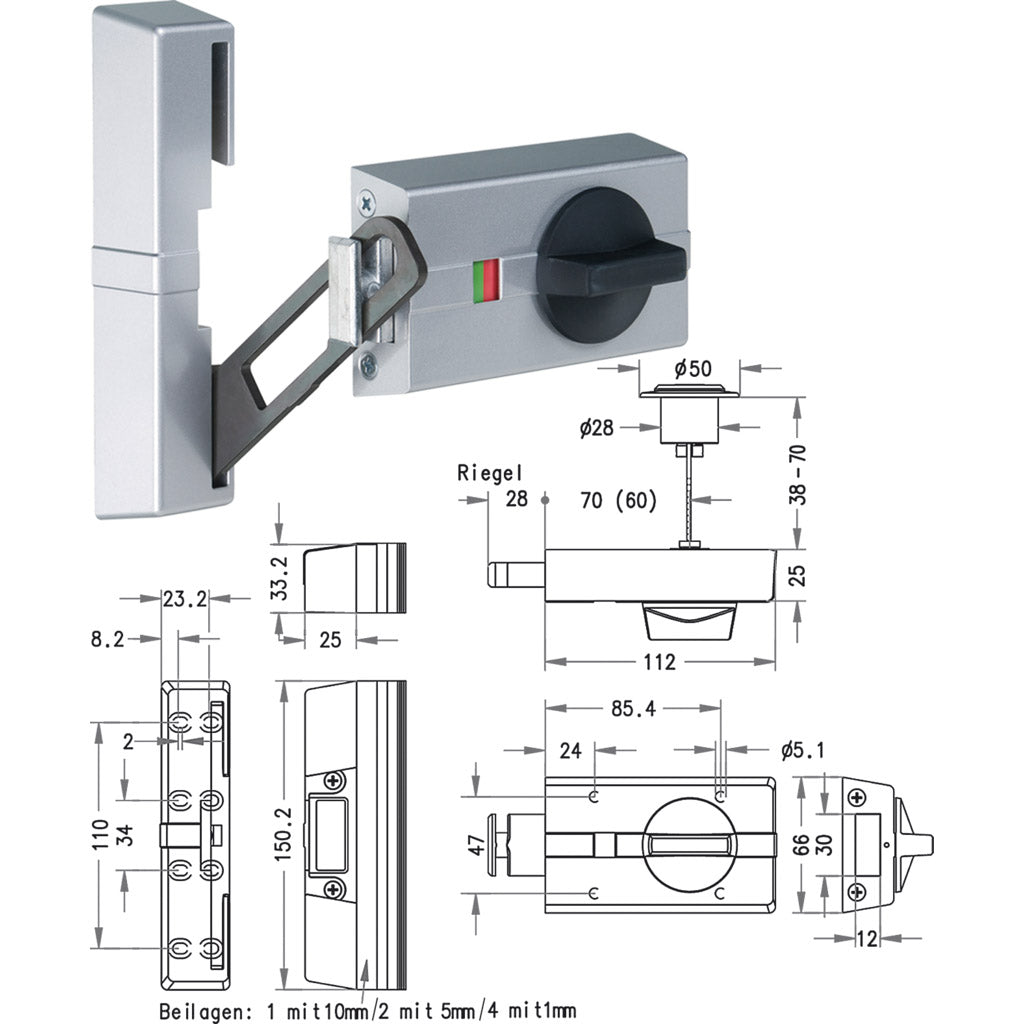 Additional security lock K9000