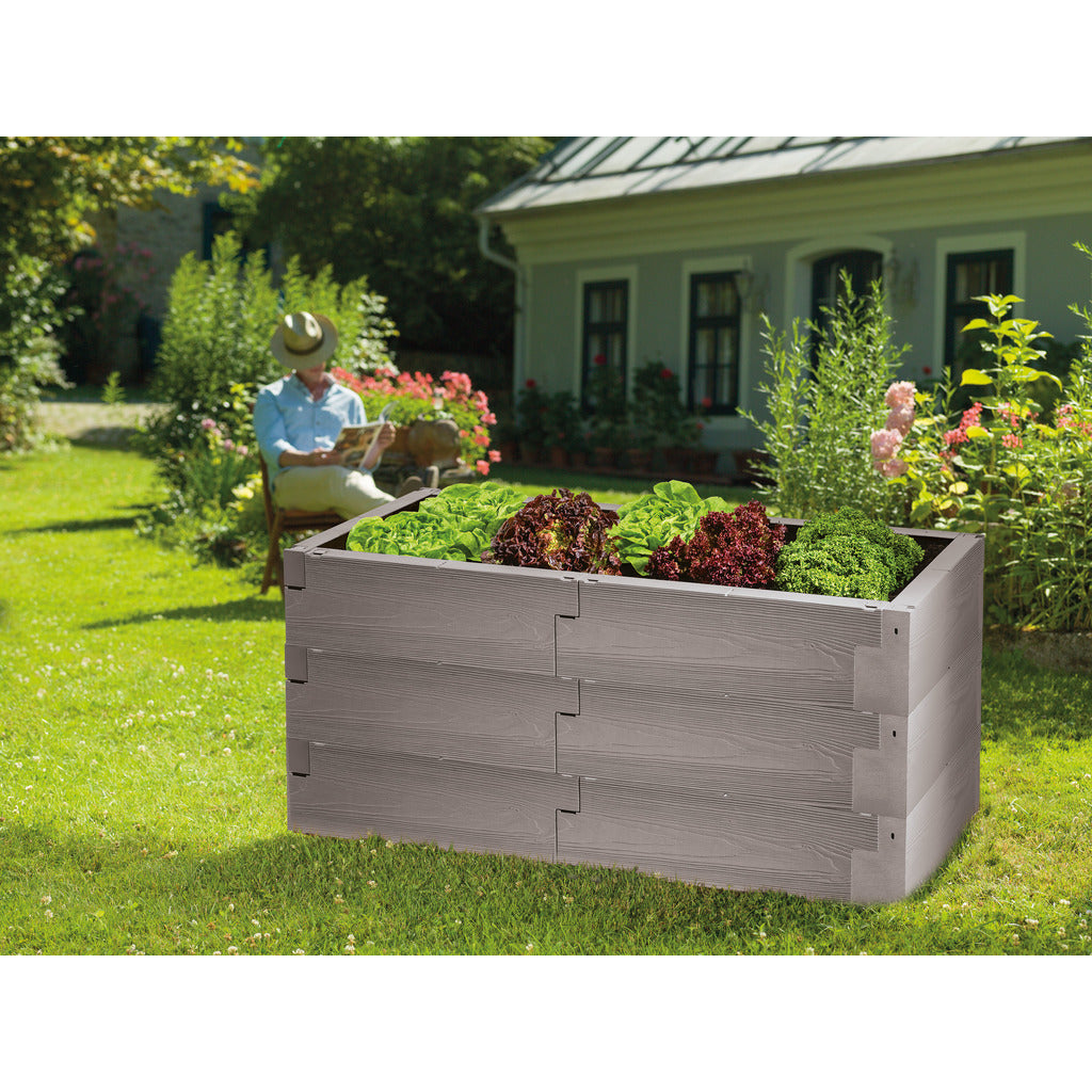 Set di 3 aiuole rialzate Juwel "Timber" in legno nordico