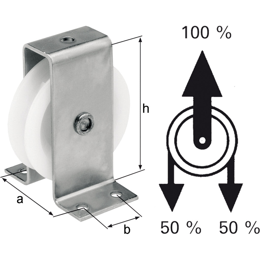 Standing castor series no. 156 P