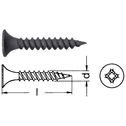 Vite per cartongesso con testa a tromba