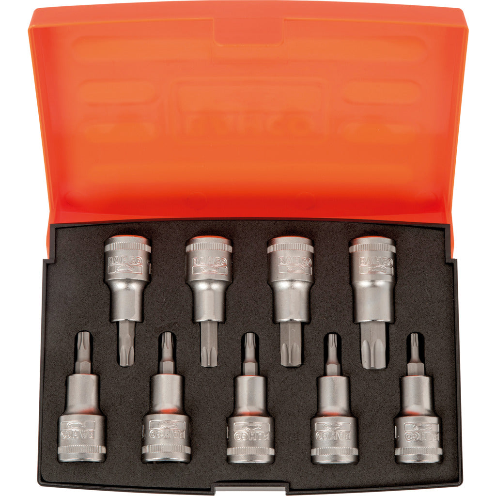 Socket wrench set / TORX® / 1/2" / 9-piece