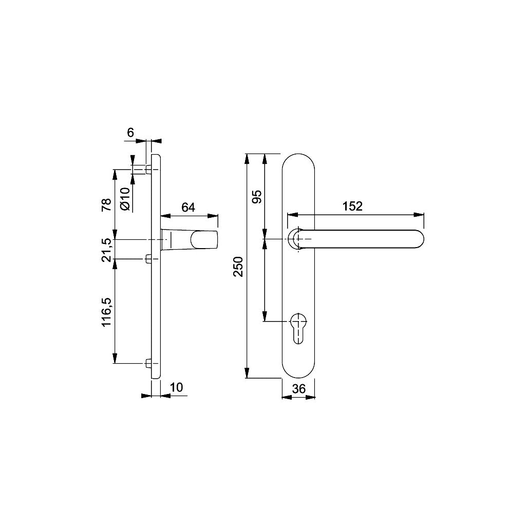 Handle set model Luxembourg