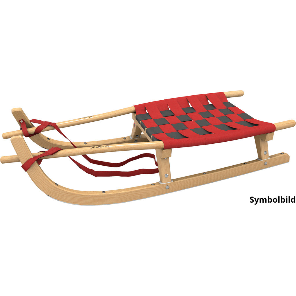 Touring toboggan two-seater with belt seat