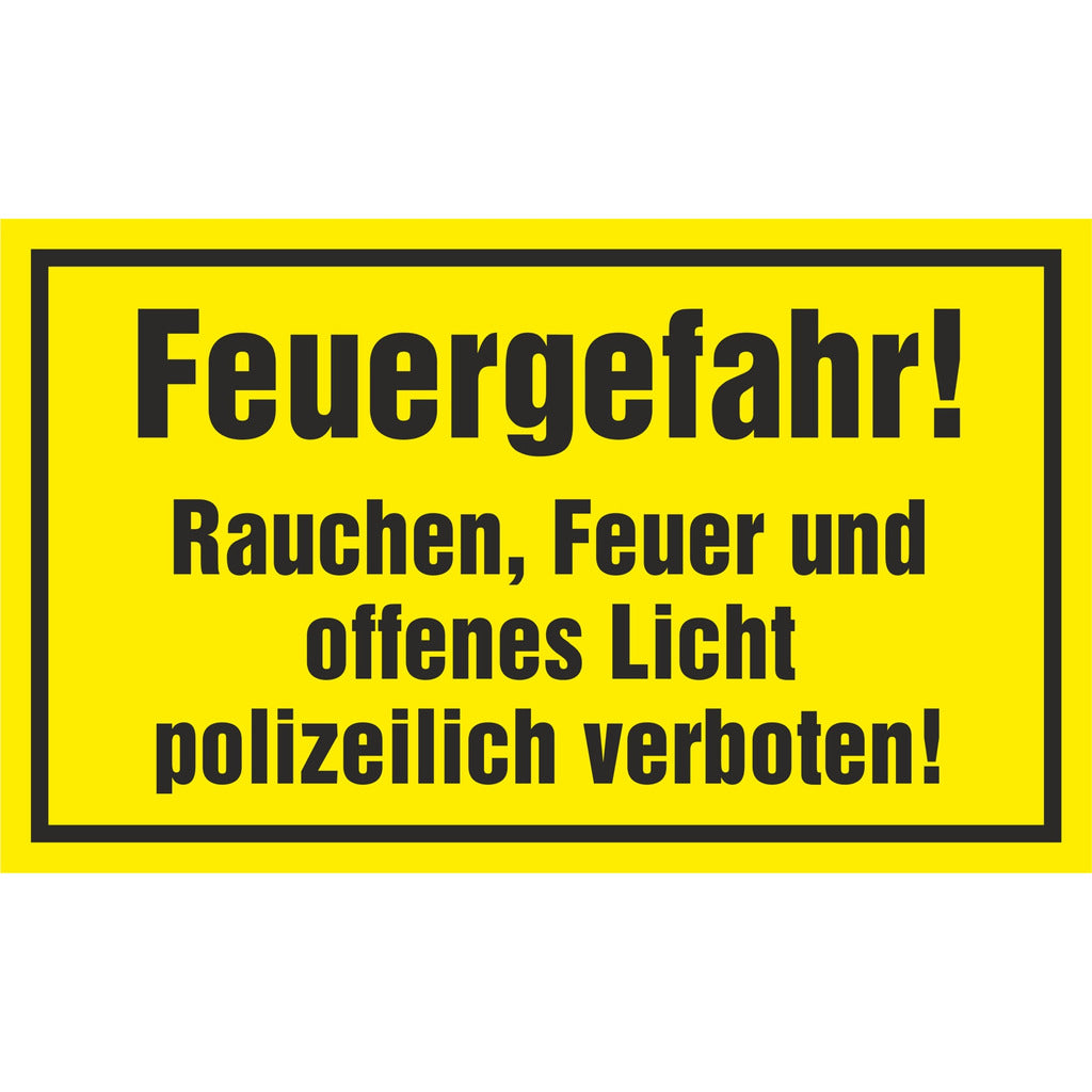 Warning sign - Fire hazard!