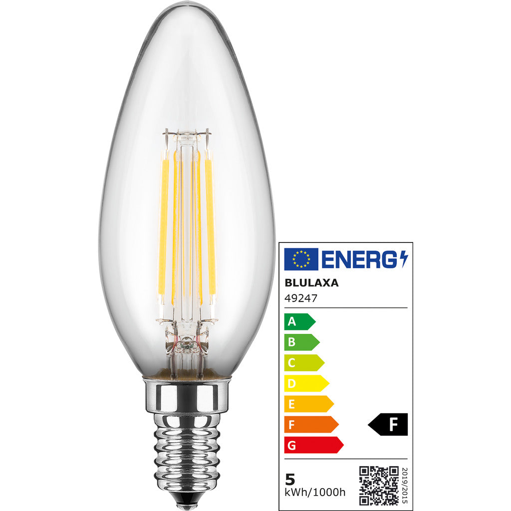 LED filament lamp candle shape C35 / E14 / set