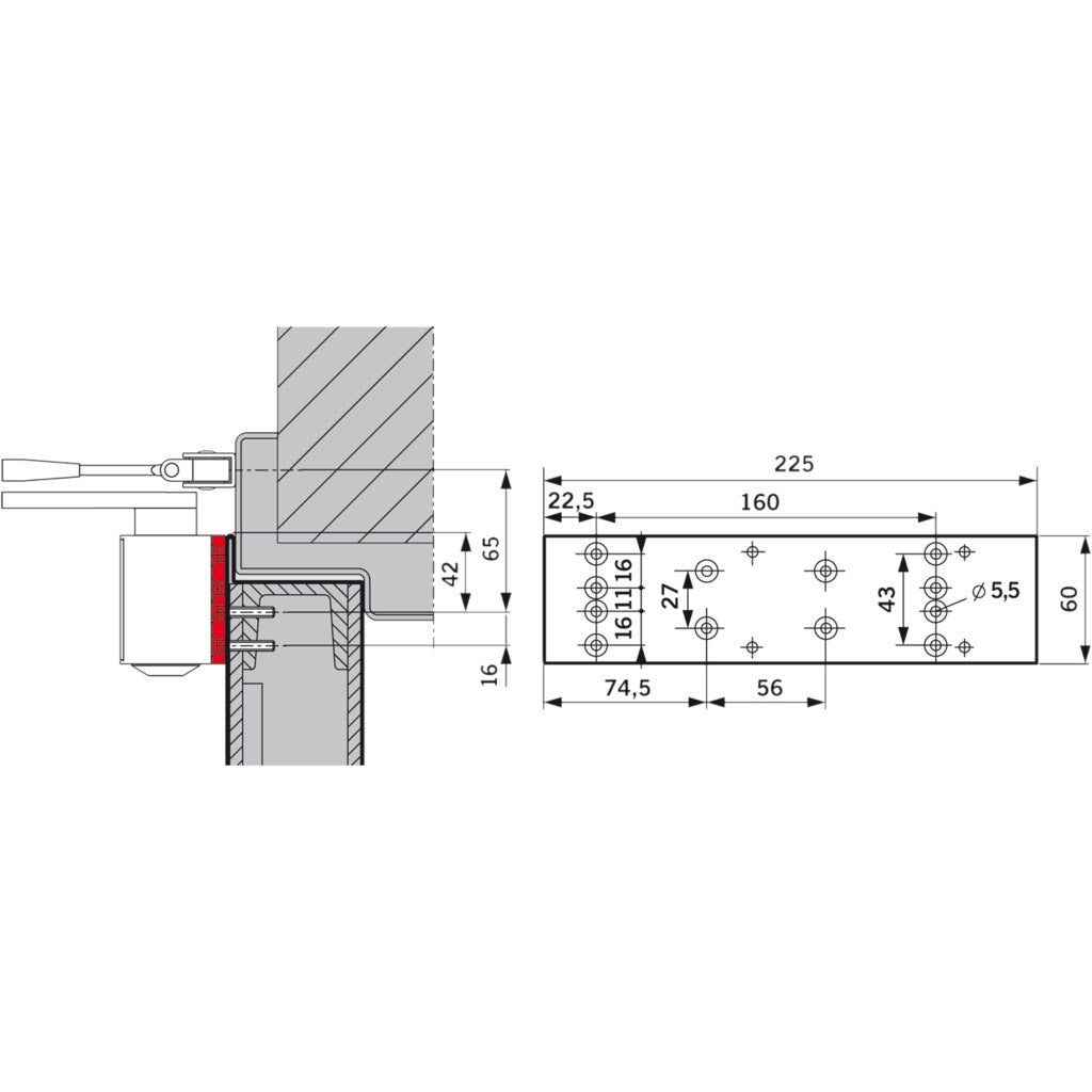Montageplatte für TS 73 V