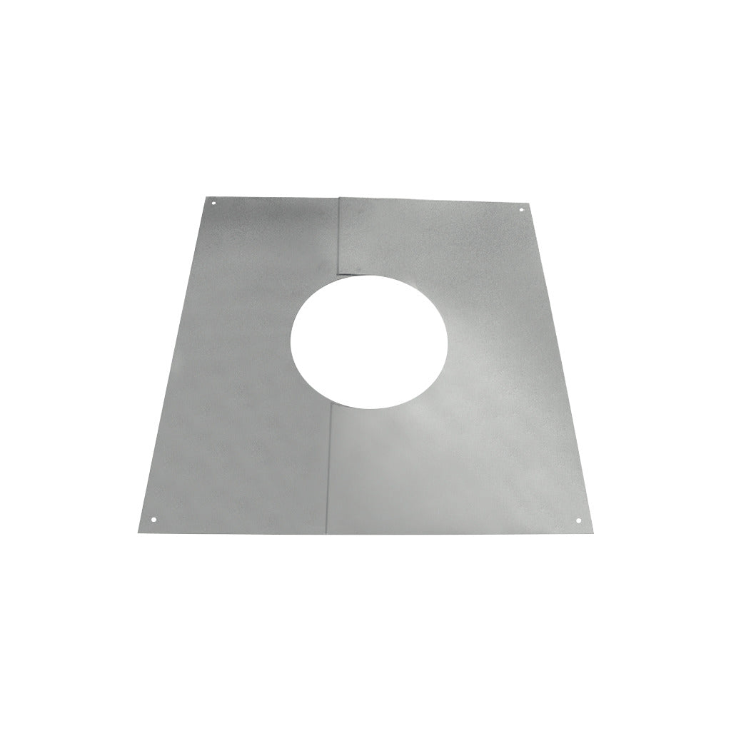 Pannello di copertura Bertrams in 2 parti per penetrazione del tetto / camino in acciaio inox