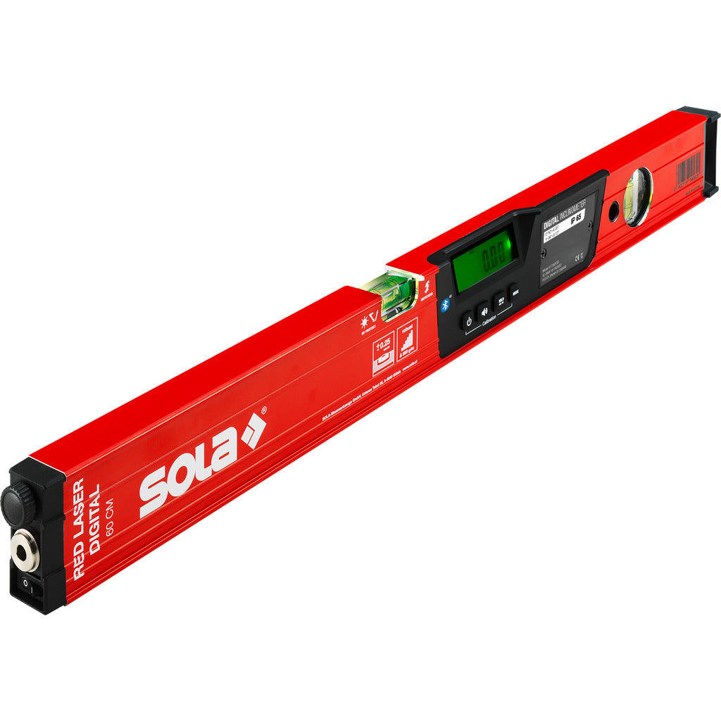 Electronic inclination spirit level RED 60 Laser digital