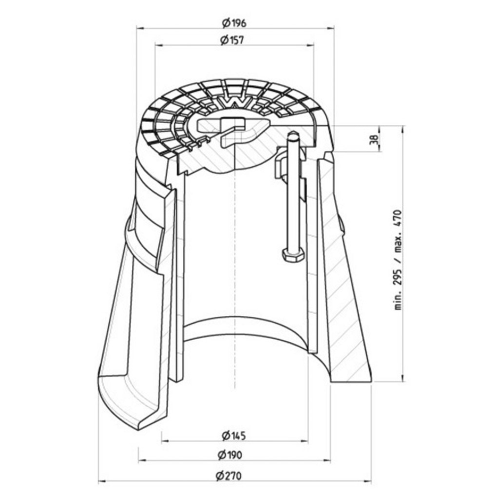 Telescopic street cap 2051 K