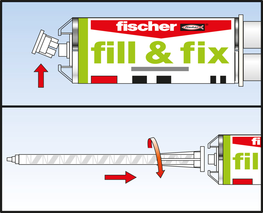 Liquid dowel fill & fix