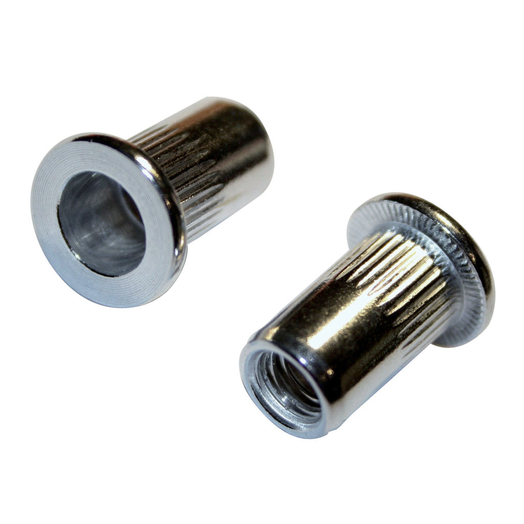 Blindnietmutter Flachkopf gerändelt Aluminium