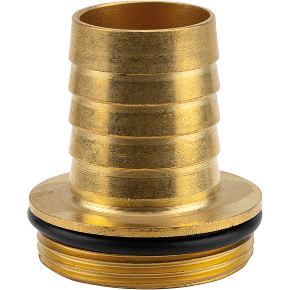 Brass hose fitting 1-piece
