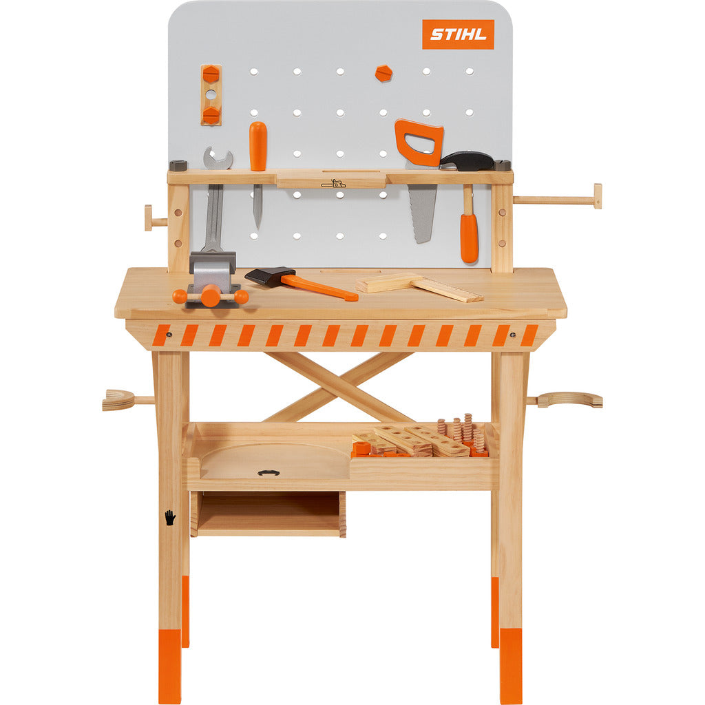 Banco da lavoro in legno per bambini Stihl