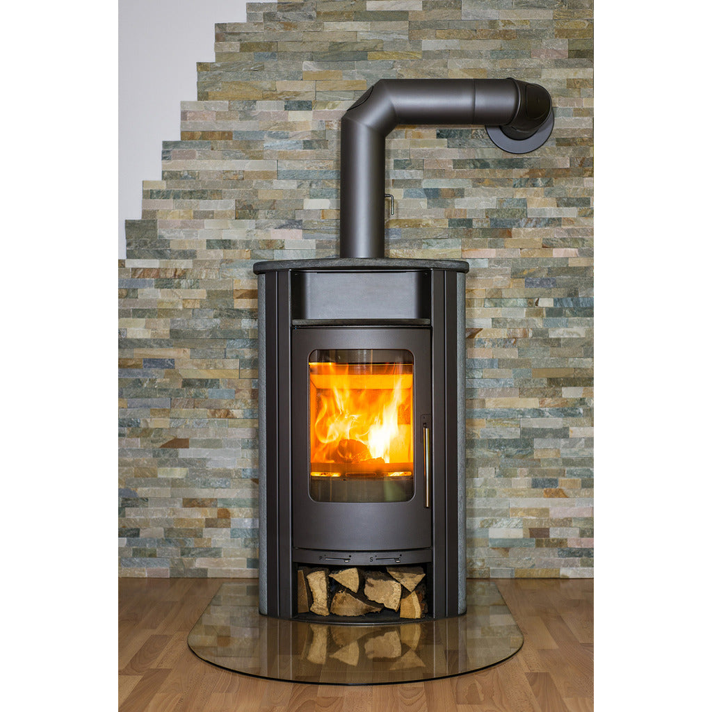 Piastra di base in vetro semicircolare