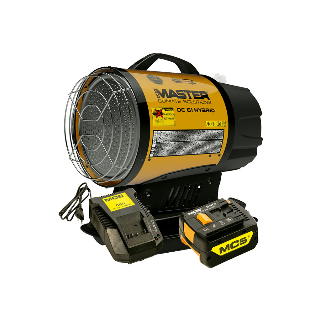 Riscaldatore a infrarossi DC 61 Hybrid / incl. batteria e caricabatteria