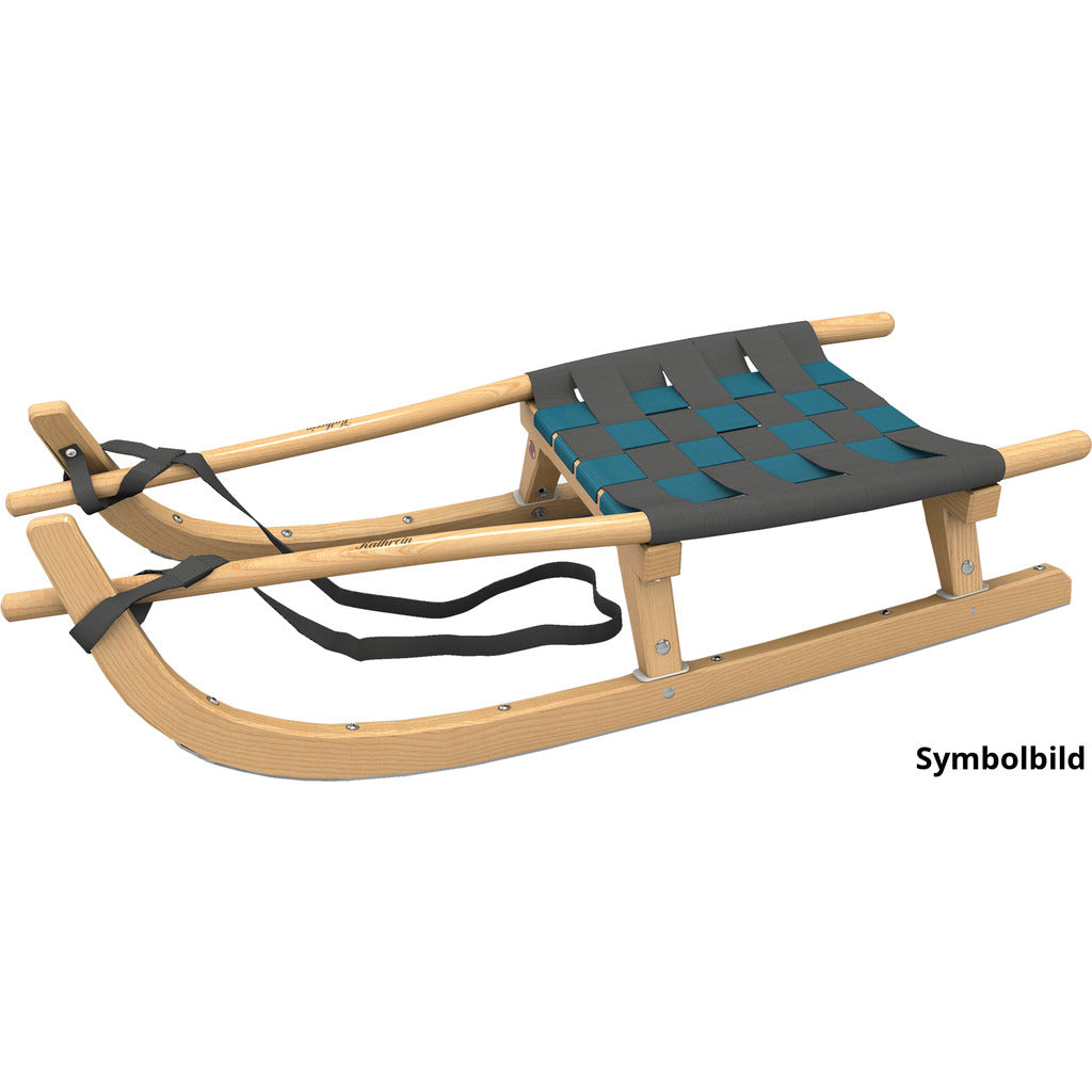 Touring toboggan single-seater with belt seat