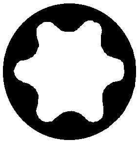 Socket wrench insert for internal Torx® screws