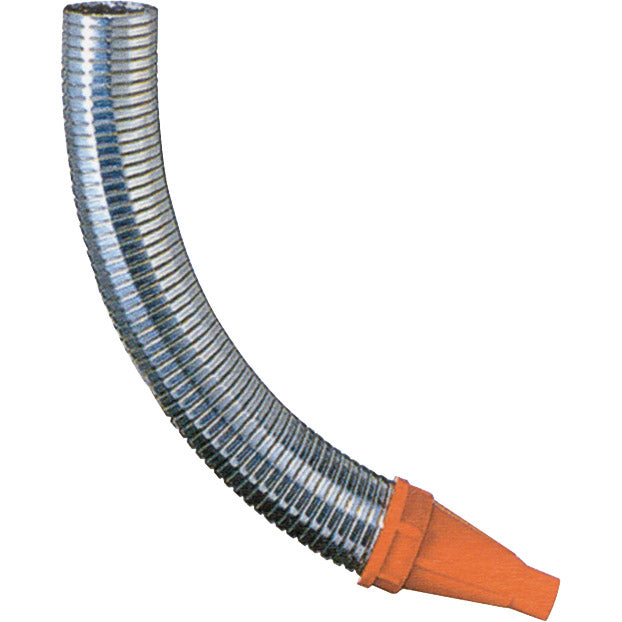 Flexible outlet pipe