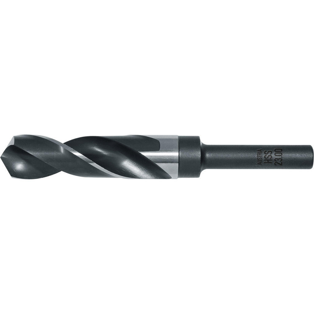 HSS twist drill with reduced shank
