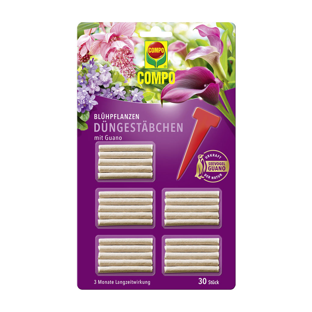 Compo flowering plant fertilizer sticks with guano