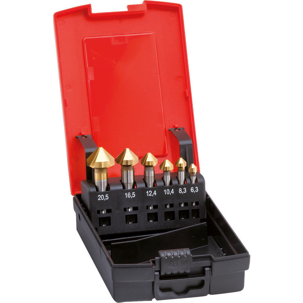Taper and deburring countersink set 90°