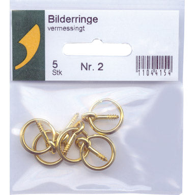 Anelli per quadri SBV placcati in ottone