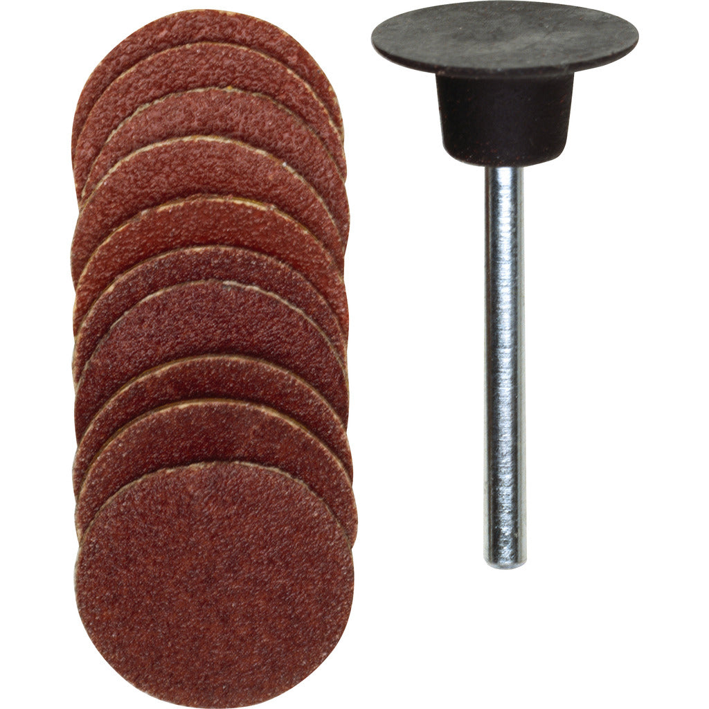 Rubber sanding discs with sanding wheels